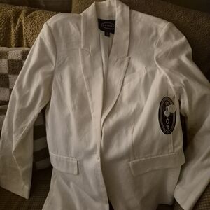 Scoop Women's White Blazer